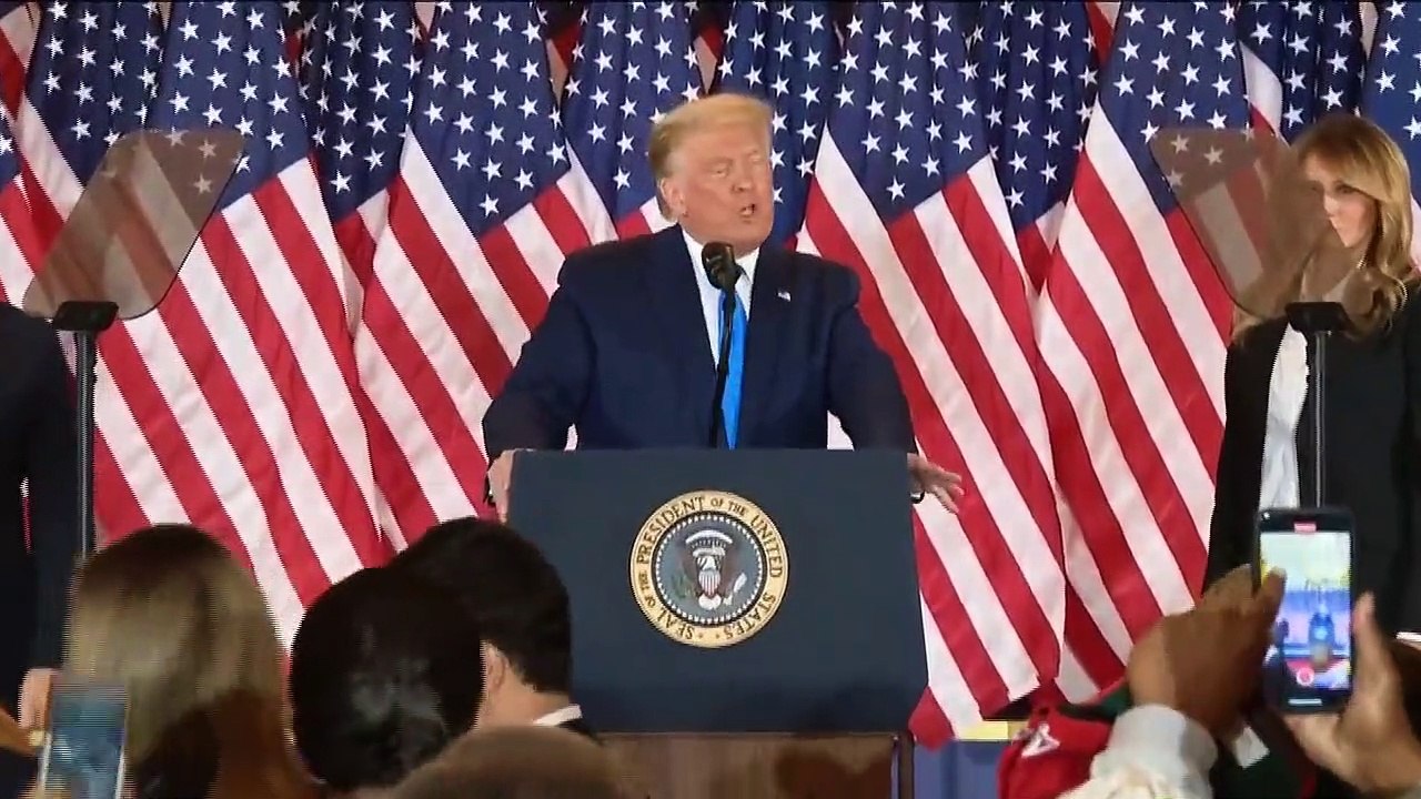 Election américaine : "on se préparait à remporter cette élection, on l'a remportée", clame Donald Trump avant les résultats définitifs