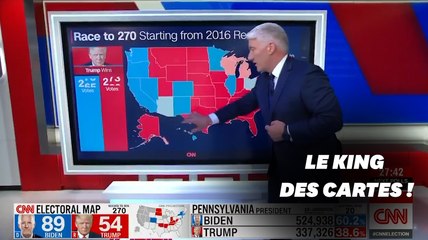 Élection américaine: le "Monsieur carte" de CNN s'est bien amusé pendant la soirée
