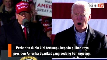 5-50pm- Biden 224 undi vs Trump 213 undi