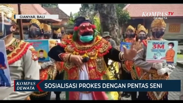 Sosialisasi Protokol Kesehatan Lewat Pentas Seni