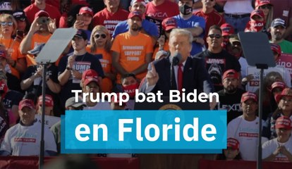 Donald Trump bat Joe biden en Floride