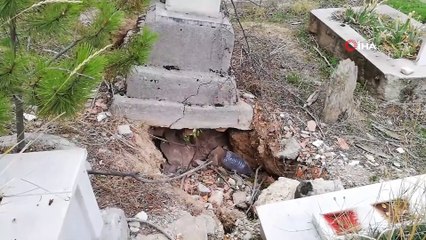 - Topraktaki çatlak ve yarıklar yüzünden iki mahalle halkı diken üstünde yaşıyor