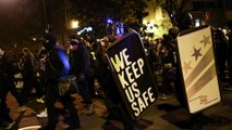 Hundreds of demonstrators march near White House on US presidential election night