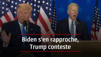 Élection américaine : Biden s'en rapproche, Trump conteste
