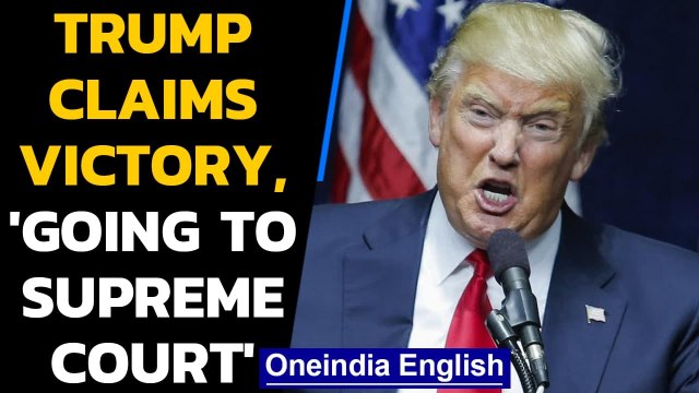 US Presidential Polls 2020: Donald Trump claims victory, says 'will go to SC' | Oneindia News