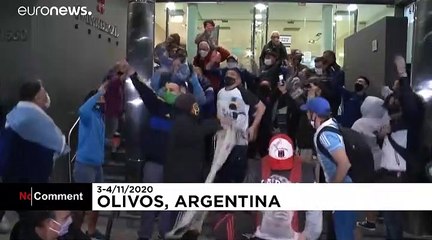 Diego Maradona undergoes brain surgery as fans gather outside Buenos Aires clinic