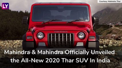 Download Video: 2020 Mahindra Thar Officially Unveiled in India; Expected Prices, Features, Variants & Specifications