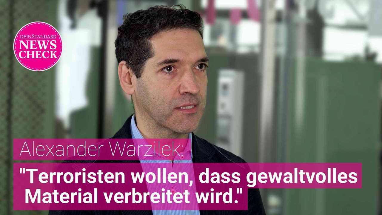 Alexander Warzilek: 'Terroristen wollen, dass gewaltvolles Material verbreitet wird'