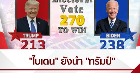 "ไบเดน" ยังนำ "ทรัมป์"