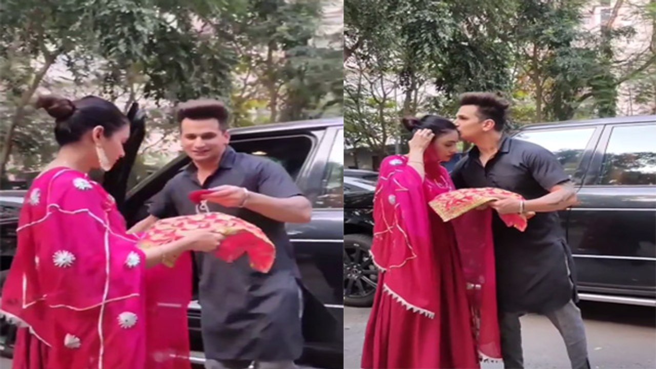 Prince Narula Wife Yuvika Chaudhary का Karwa Chauth Kiss Viral Video Boldsky Video Dailymotion