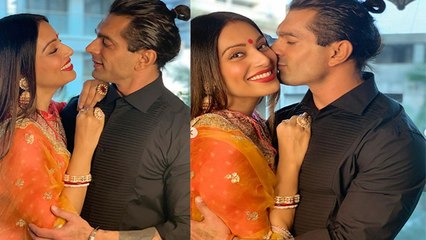 करवा चौथ पर बिपाशा बसु मांग में सिंदूर  लगाकर इस अंदाज में आई नजर । Bipasha Basu Karwa Chauth Look