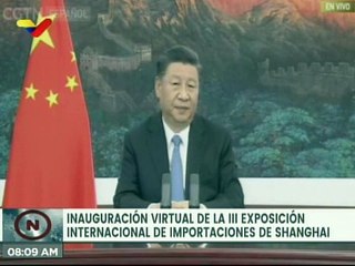 Inauguración virtual III Exposición Internacional de importaciones de Shanghai