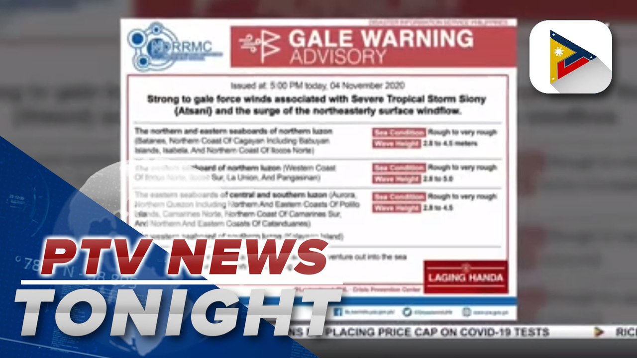 NDRRMC issues gale warning advisory
