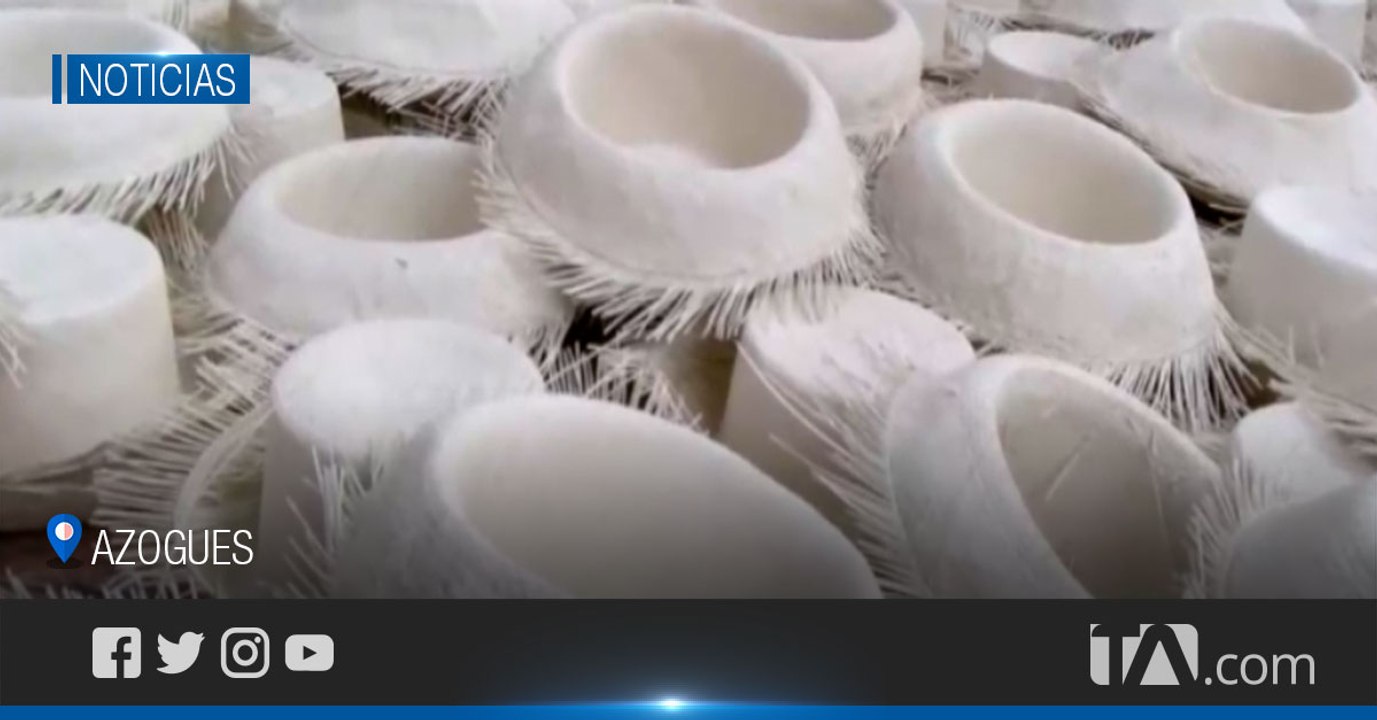 El sombrero de paja toquilla se elabora en Azogues