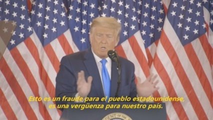 Trump se declara vencedor y habla de fraude con el recuento aún en marcha