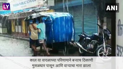 Descargar video: Mumbai Rain: मुंबईमध्ये सकाळपासून पावसाची जोरदार हजेरी; काही भागात पाणी साचले, पाहा फोटो