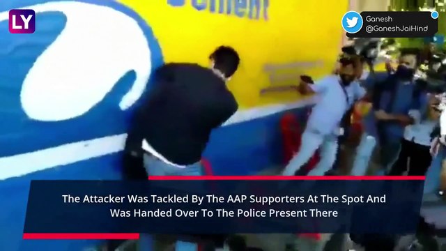 Sanjay Singh Attacked With Black Ink In UPs Hathras; ‘Coward, Not Thakur, The AAP Leader Slams CM Yogi Adityanath