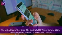 Electricity Bill To Be Waived Off Across India From September 1? PIB Reveals The Truth Behind The Fake YouTube Video