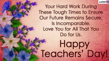 Teachers' Day 2020: Thank You Notes To Send Teachers Showcasing Your Gratitude