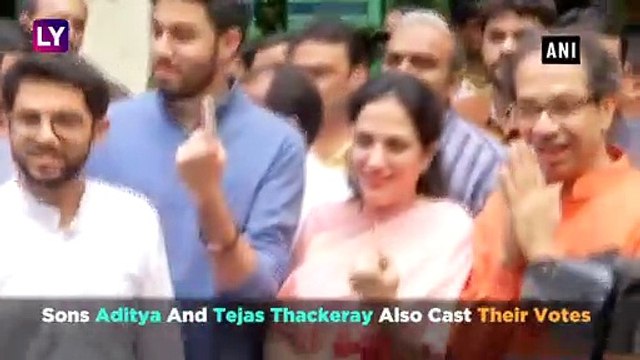Maharashtra Assembly Polls: Shiv Sena Chief Uddhav Thackeray, Son Aditya Cast Vote
