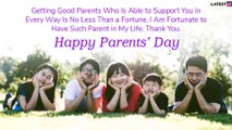 Happy Parents' Day 2020 Wishes: WhatsApp Messages, Family Quotes to Send Greetings of The Observance