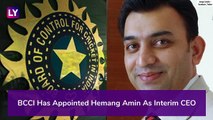 Hemang Amin Appointed Interim BCCI CEO, Replaces Rahul Johri