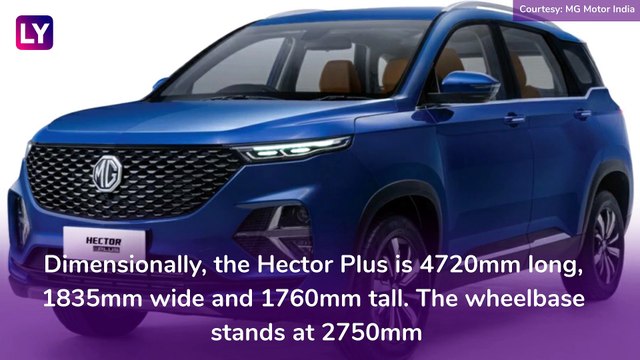 2020 MG Hector Plus SUV Launched in India; Check Prices, Features & Specifications
