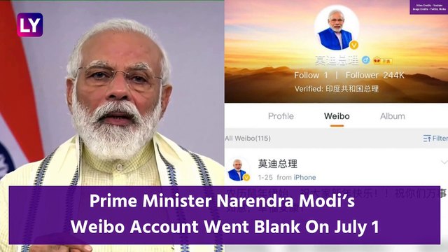PM Narendra Modi Quits Weibo, Deletes All Posts & Profile Picture From Chinese Microblogging Site