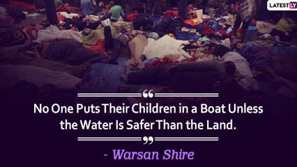 下载视频: World Refugee Day 2020: Powerful Quotes to Raise Awareness on Refugee Crisis Around the World