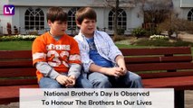 National Brother's Day (US) 2020: Here's The Significance Of The Day Celebrating Brothers