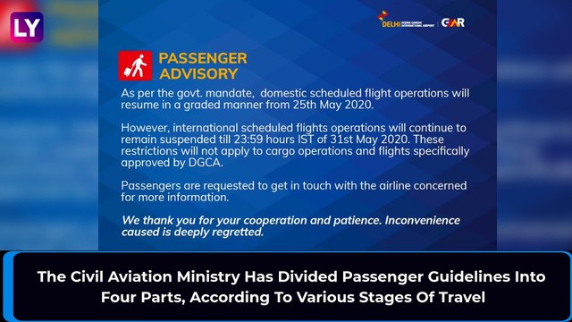 Domestic Flights To Resume, Civil Aviation Ministry Announces Rules For Those Flying From May 25