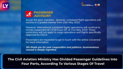 Domestic Flights To Resume, Civil Aviation Ministry Announces Rules For Those Flying From May 25