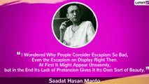 Saadat Hasan Manto 108th Birth Anniversary: 7 Thought-Provoking Quotes By The Pakistani Author