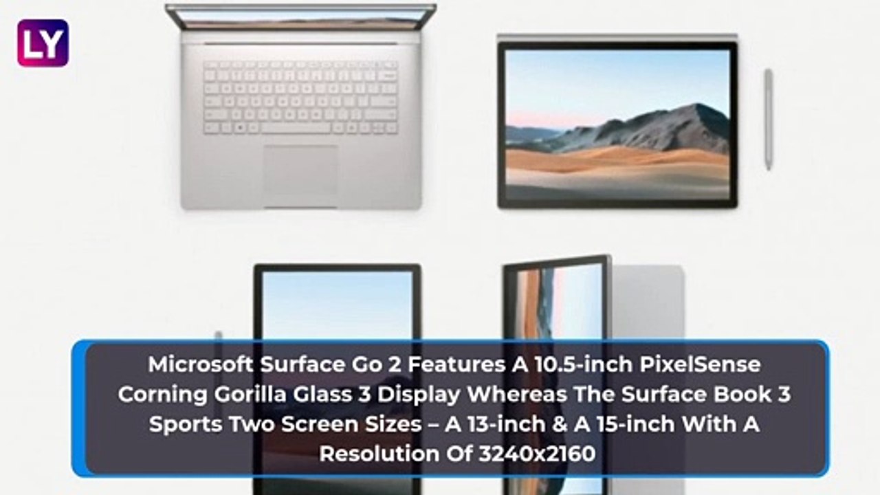 Microsoft Surface Book 3, Surface Go 2 & Surface Headphones 2 Announced; Check Prices, Variants, Features & Specifications