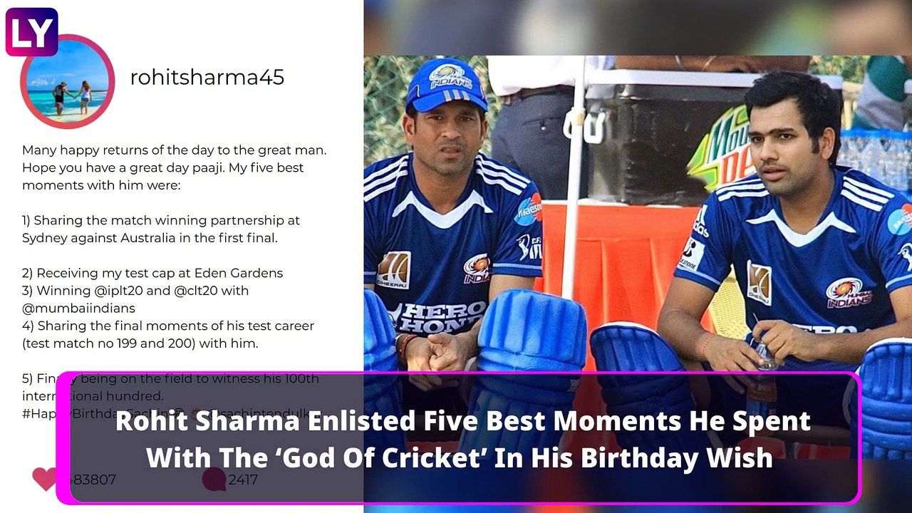 Happy Birthday Sachin Tendulkar: Virat Kohli, Rohit Sharma, Shoaib Akhtar And Other Cricketers Wish The Master Blaster As He Turns 47