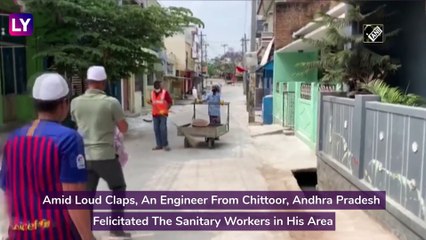 Coronavirus In India: Andhra Pradesh Engineer Expresses Gratitude To Sanitary Workers Amid Lockdown
