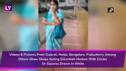 Coronavirus In India: Social Distancing Observed At Stores With Squares, Circles To Curb The Spread