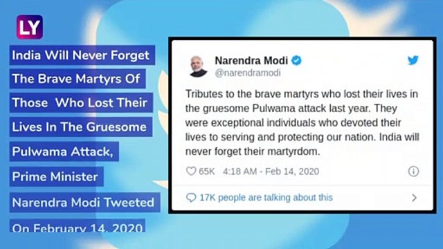 Pulwama Attack Anniversary: Prime Minister Narendra Modi Pays Tribute To The CRPF Martyrs