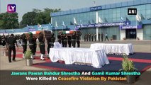 Ceasefire Violation By Pakistan: Wreath Laying Ceremony Of Soldiers Killed Held At The Palam Airport