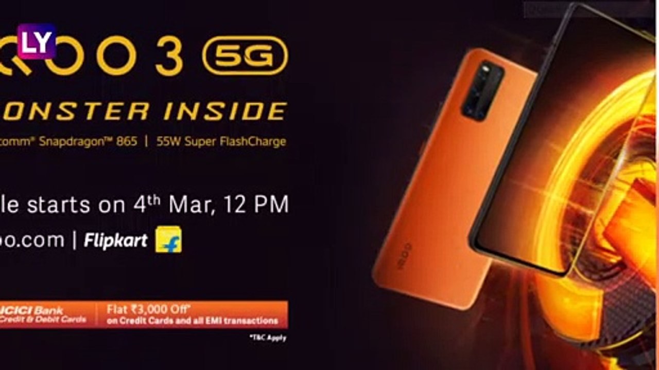 iQOO 3 5G Smartphone Featuring Snapdragon 865 C...