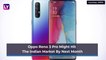 Oppo Reno 3 Pro May Be Launched in India Next Month; Expected Price, Features, Variants & Specs