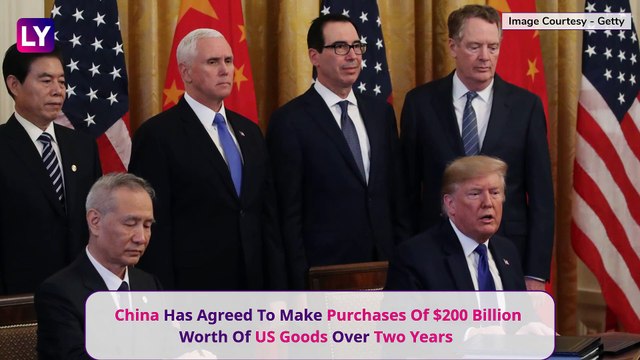 US-China Trade Deal: President Donald Trump, Chinese Vice Premier Liu He Sign 'Phase One' Of Deal