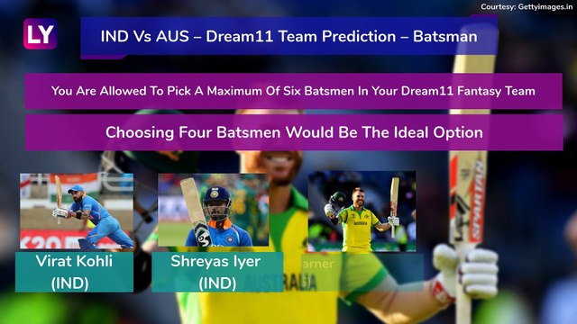India vs Australia Dream11 Team Prediction, 1st ODI 2020: Tips To Pick Best Playing XI