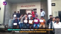 JNU Violence Fallout As ABVP And NSUI Members Clash In Ahmedabad