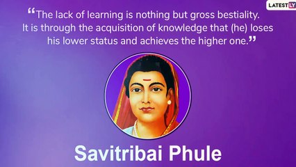 Savitribai Phule Quotes: Remembering Social Reformer With Some Of Her Thoughtful Sayings