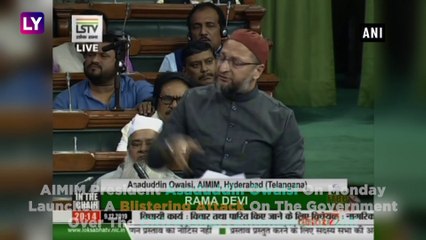 AIMIM Chief Asaduddin Owaisi Tears Up Copy Of Citizenship (Amendment) Bill In Lok Sabha