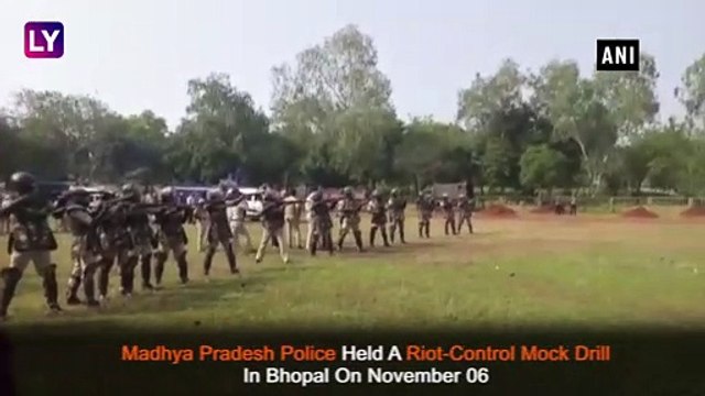 Madhya Pradesh Police Conducts Riot-Control Mock Drill In Bhopal