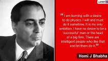 Homi Bhabha 110th Birth Anniversary: 5 Inspiring Quotes by Indian Nuclear Physicist