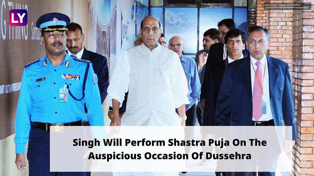 Defence Minister Rajnath Singh To Perform Shastra Pooja After Receiving Rafale Jet In Paris