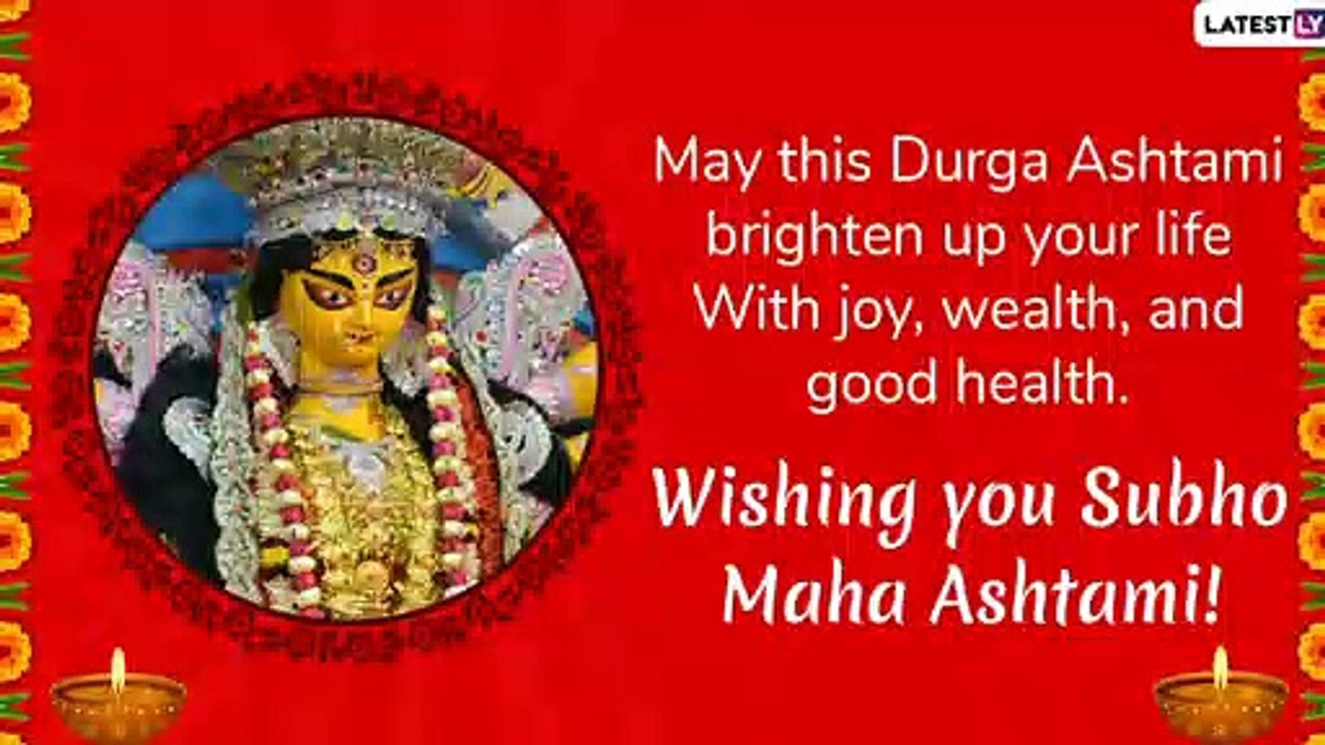 Subho Maha Ashtami 2019 Wishes: Durgashtami Messages And Greetings to Send  During Durga Puja - video Dailymotion